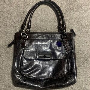 Coach Elegant Brown Leather Handbag